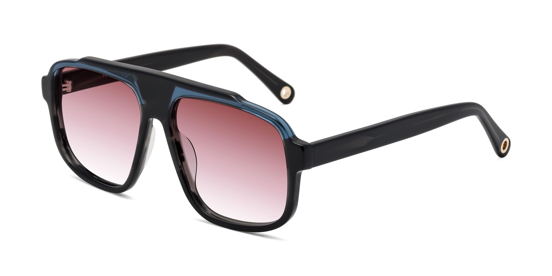 Angle of kong in Storm Striped with Garnet Gradient Lenses