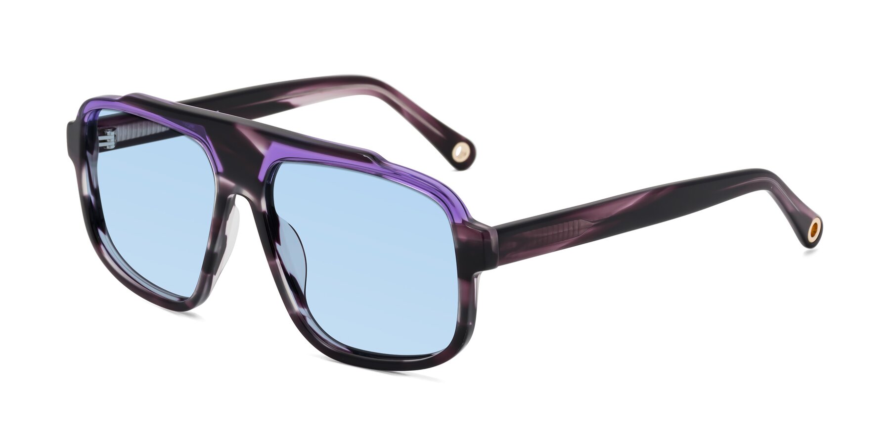 Angle of kong in Twilight Striped with Light Blue Tinted Lenses