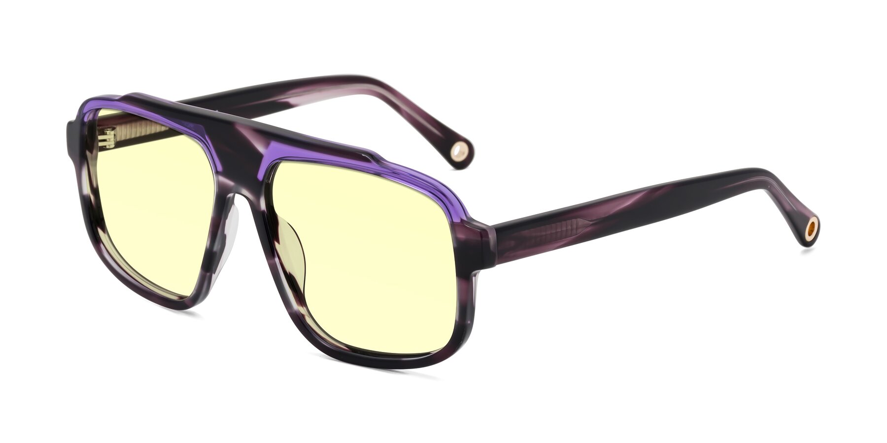 Angle of kong in Twilight Striped with Light Yellow Tinted Lenses