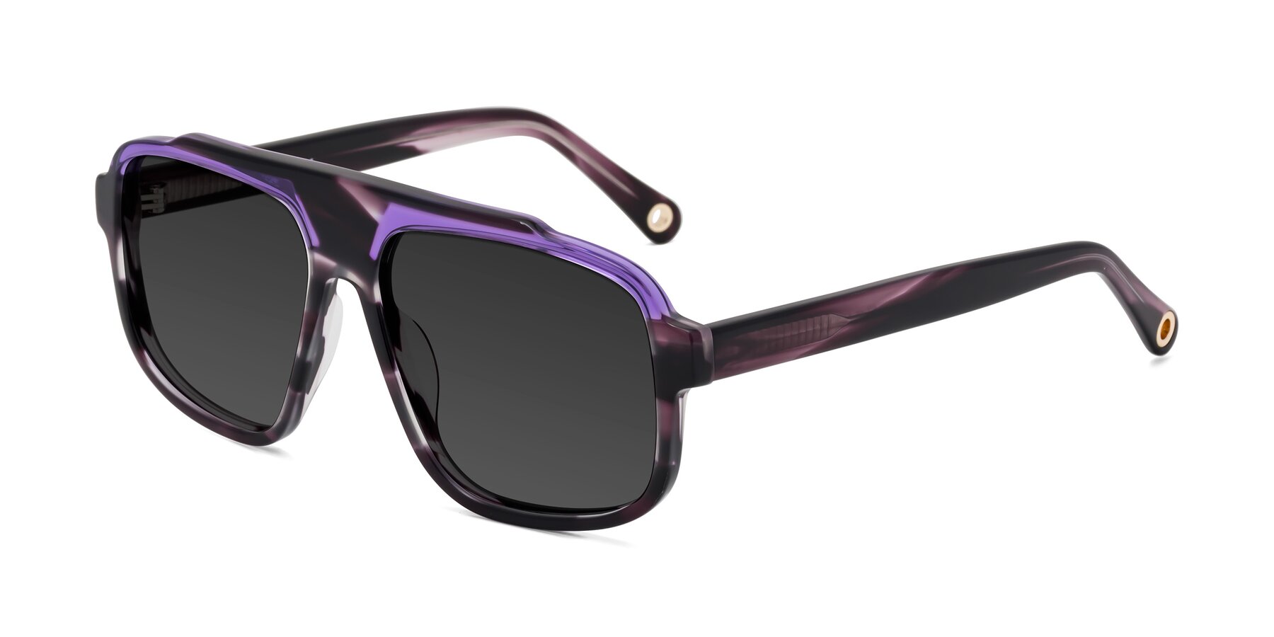 Angle of kong in Twilight Striped with Gray Tinted Lenses