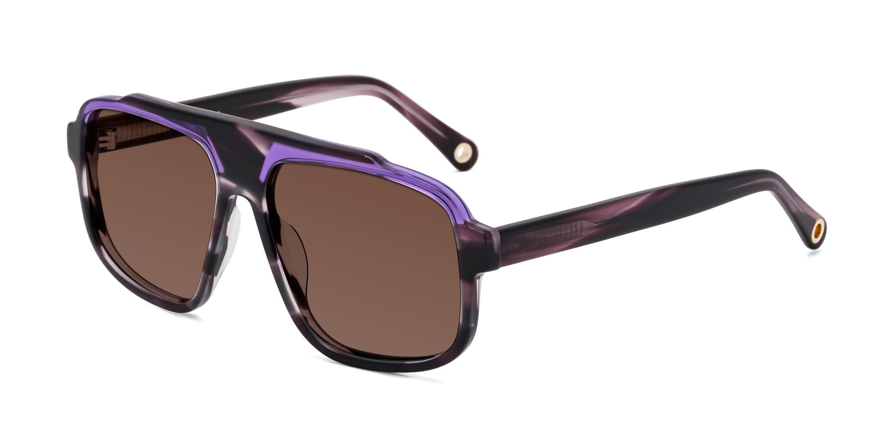 Angle of kong in Twilight Striped with Brown Tinted Lenses