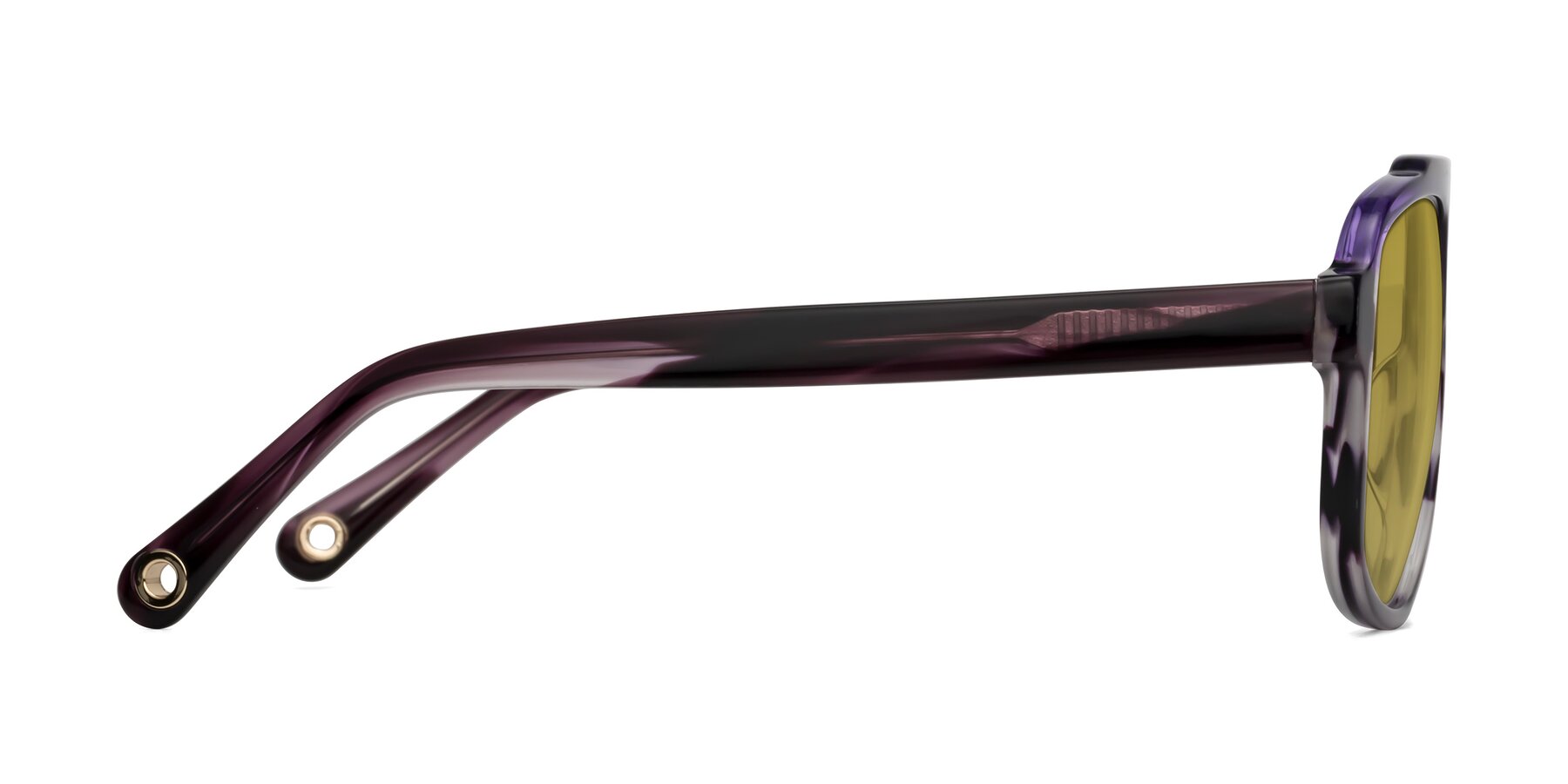 Side of kong in Twilight Striped with Champagne Tinted Lenses