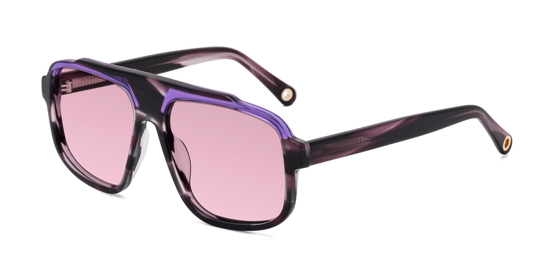 Angle of kong in Twilight Striped with Light Wine Tinted Lenses