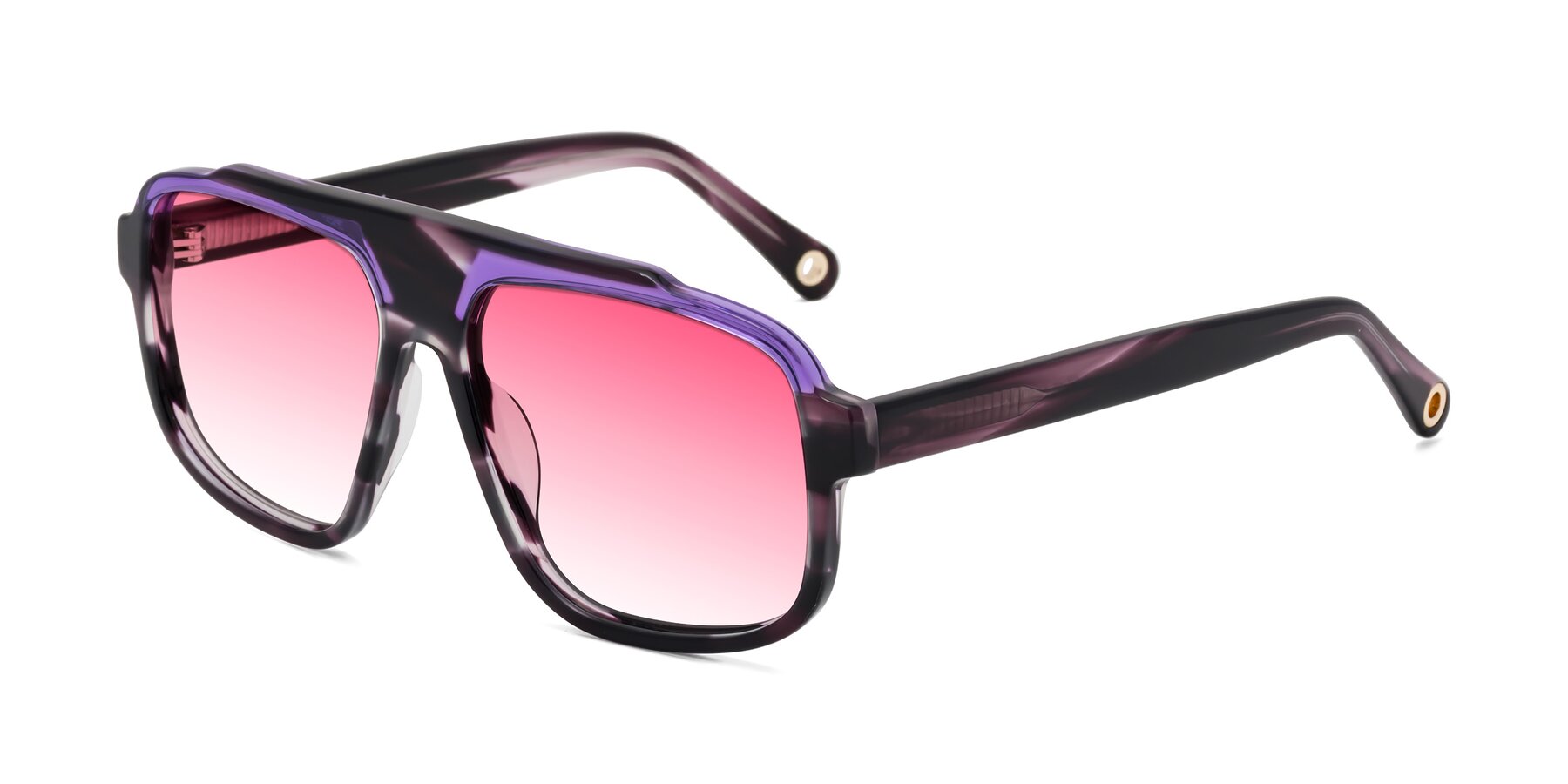 Angle of kong in Twilight Striped with Pink Gradient Lenses