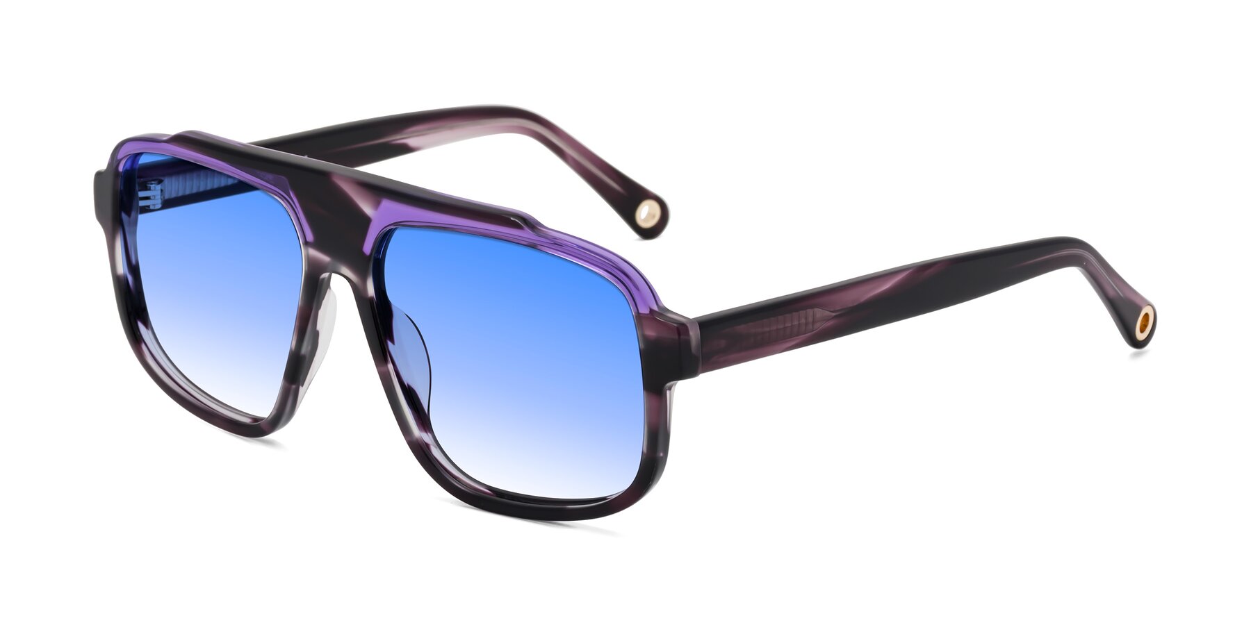 Angle of kong in Twilight Striped with Blue Gradient Lenses