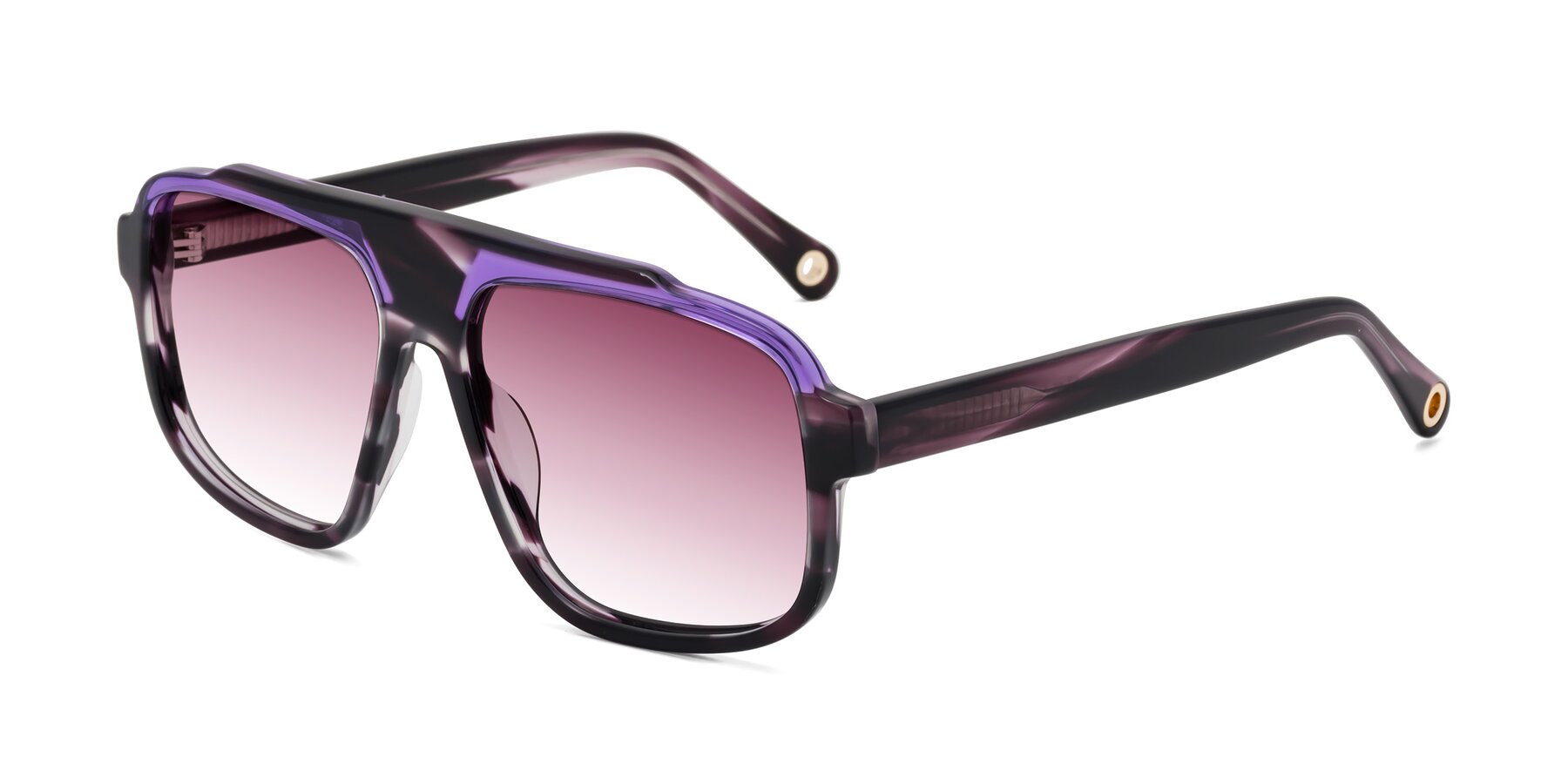 Angle of kong in Twilight Striped with Wine Gradient Lenses