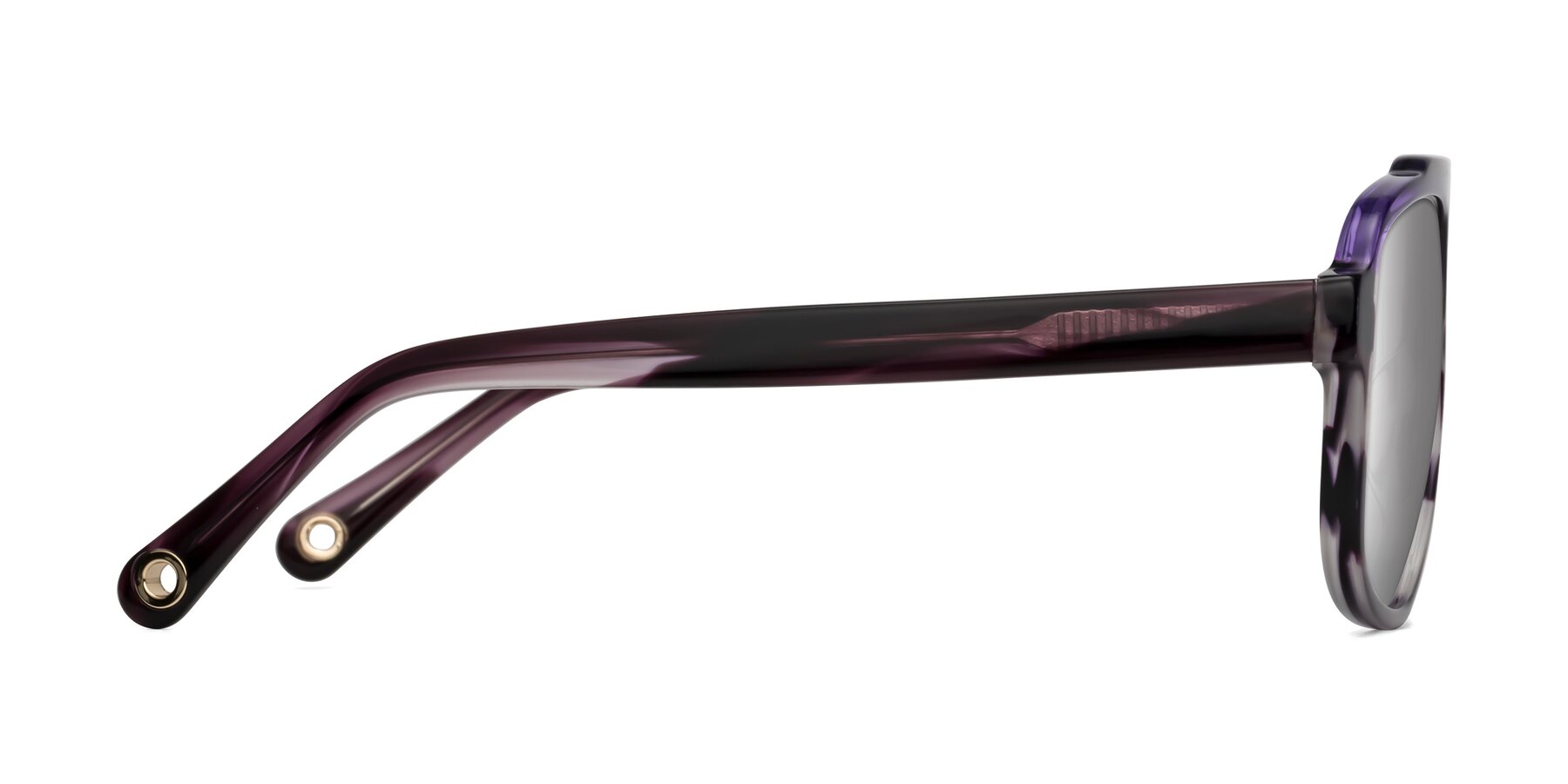 Side of kong in Twilight Striped with Silver Mirrored Lenses