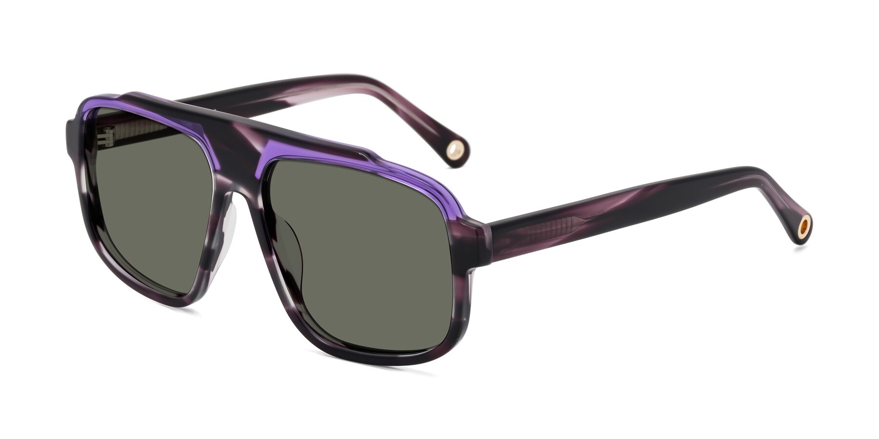 Angle of kong in Twilight Striped with Gray Polarized Lenses