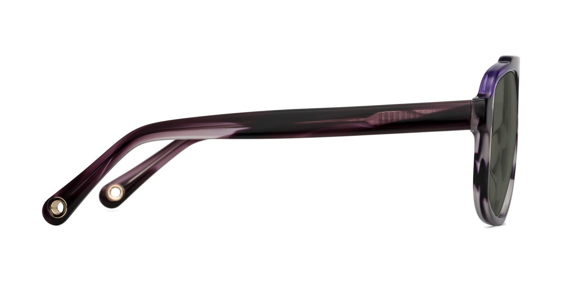 Side of kong in Twilight Striped with Gray Polarized Lenses