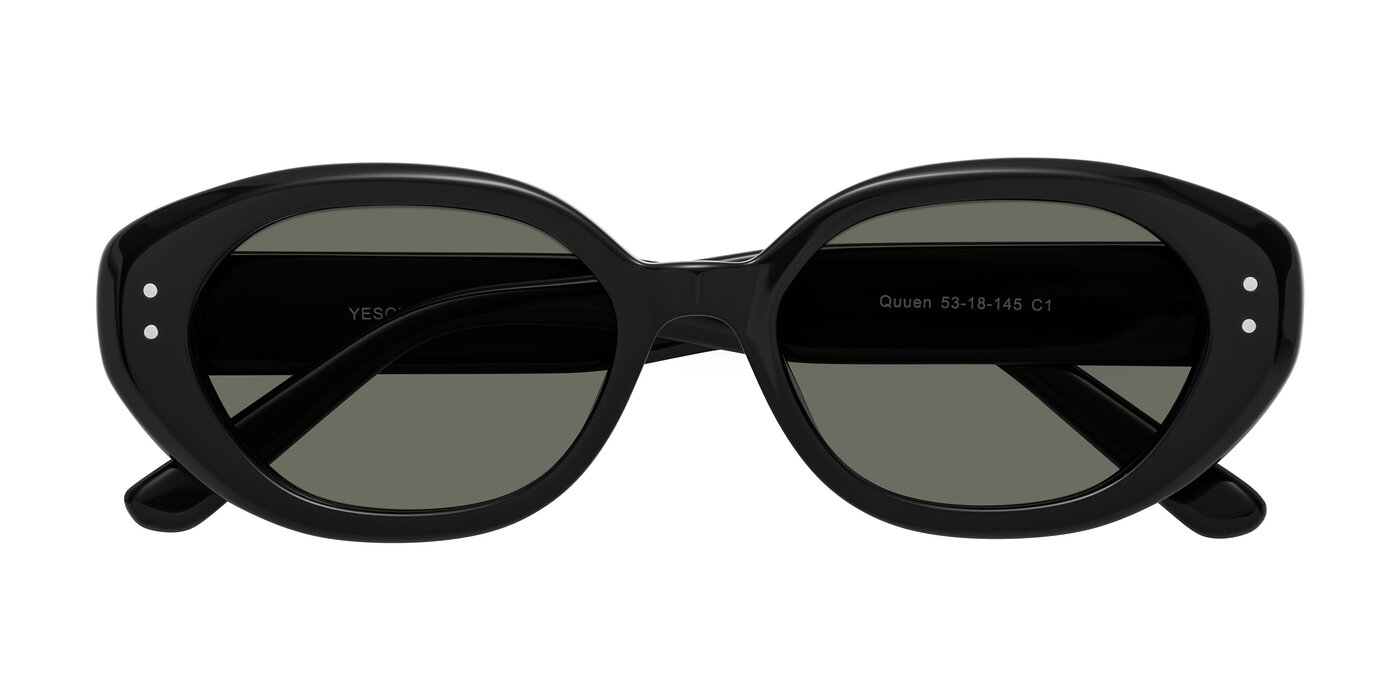 Quuen - Black Polarized Sunglasses