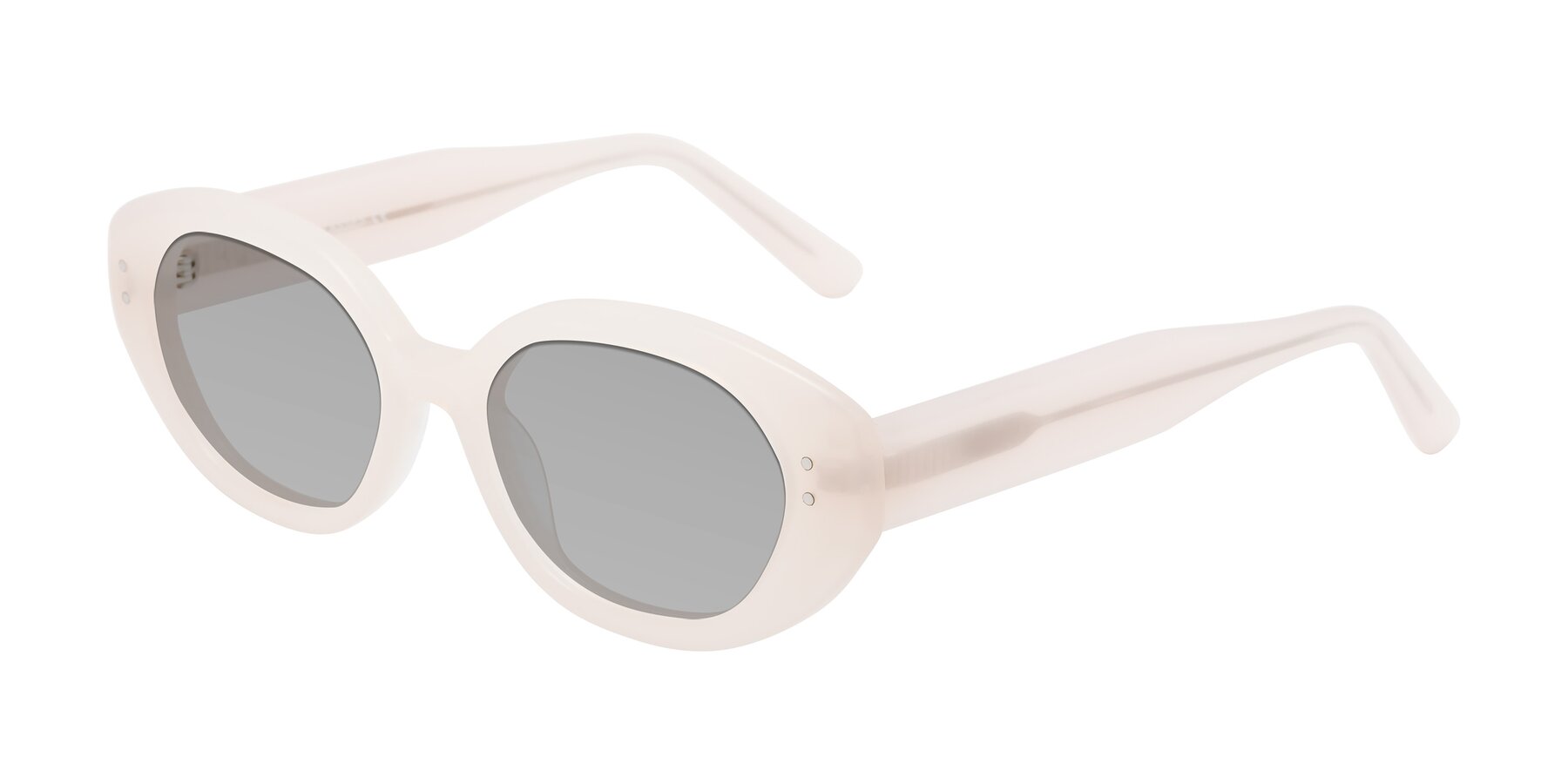 Angle of Quuen in Pale Pink with Light Gray Tinted Lenses