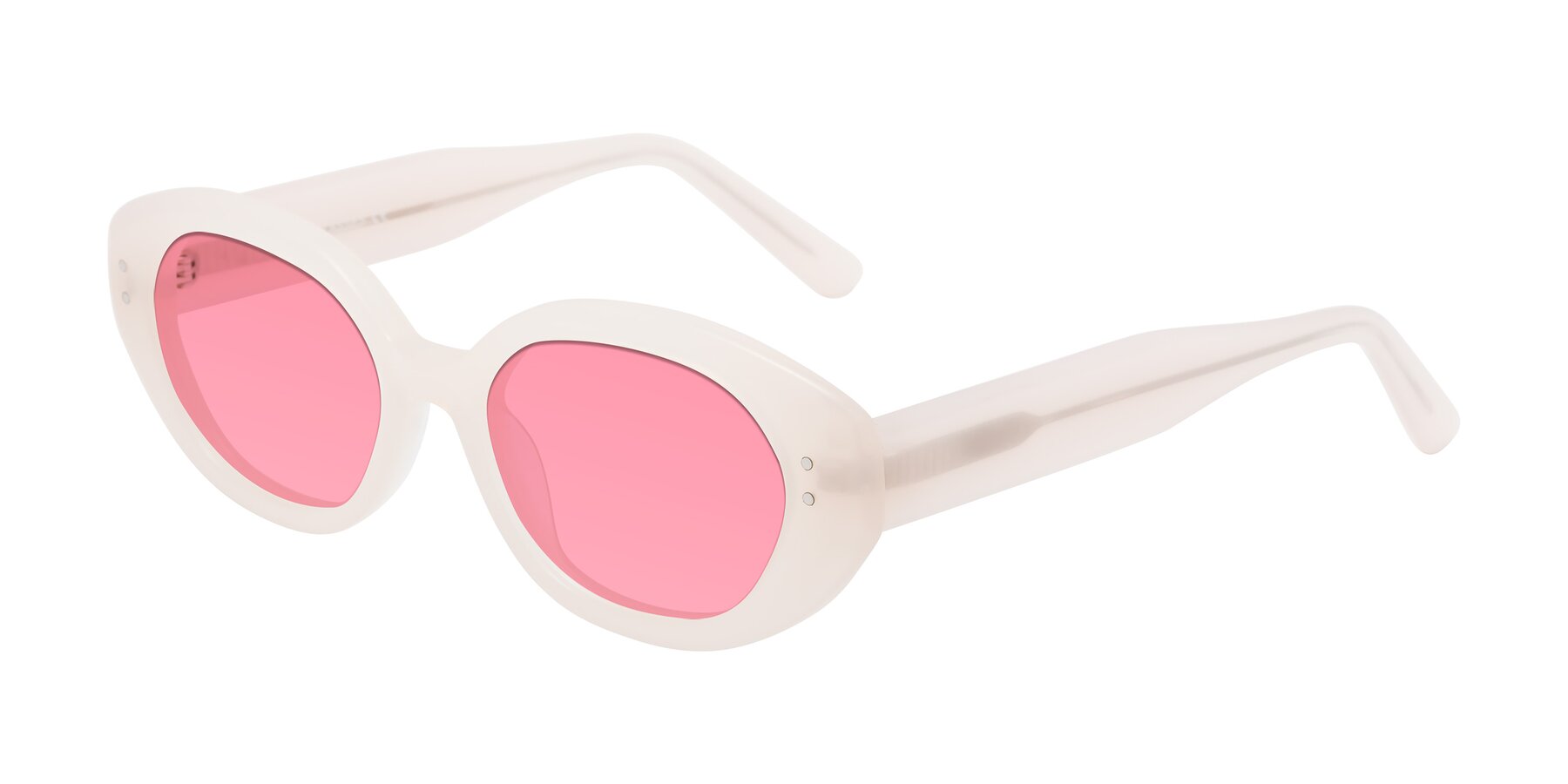 Angle of Quuen in Pale Pink with Pink Tinted Lenses