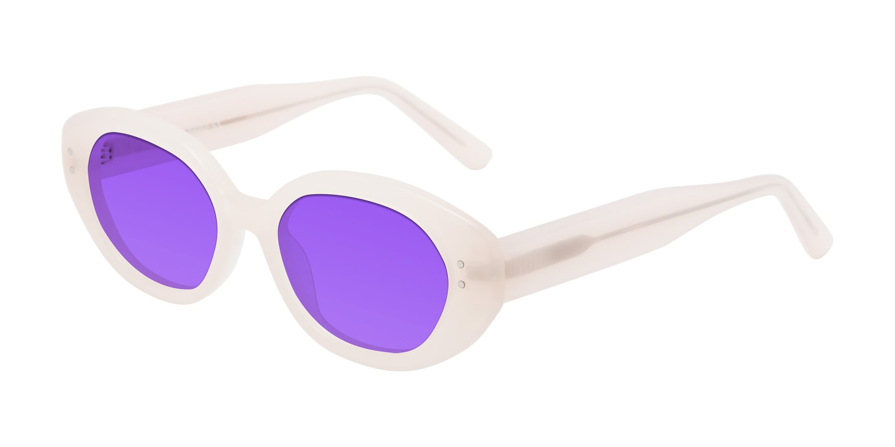 Angle of Quuen in Pale Pink with Purple Tinted Lenses