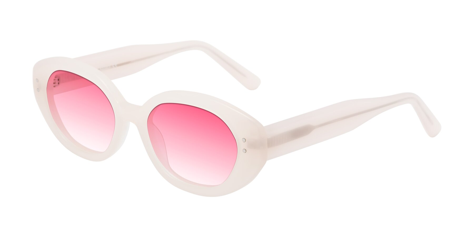 Angle of Quuen in Pale Pink with Pink Gradient Lenses