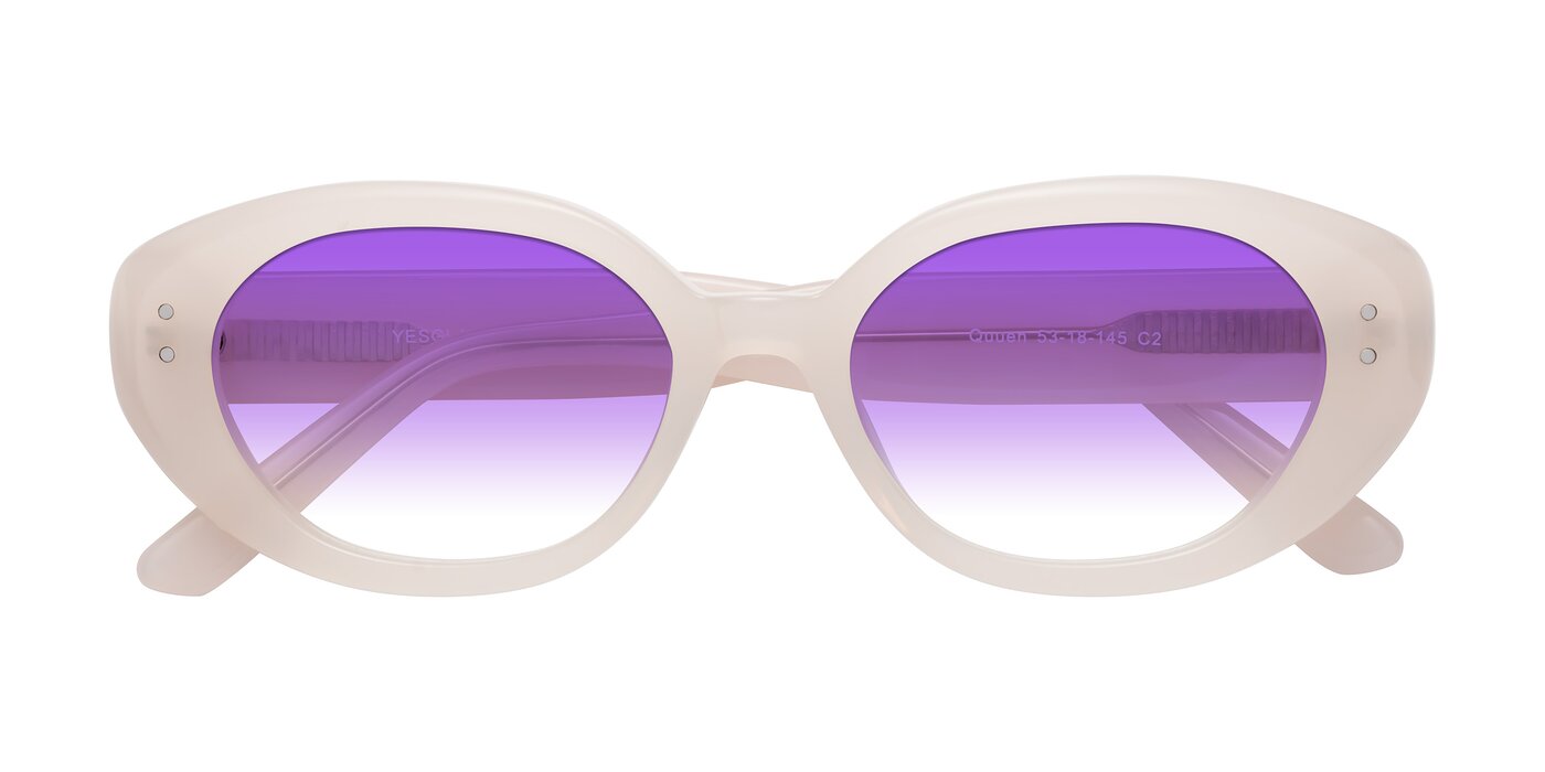 Quuen - Pale Pink Gradient Sunglasses