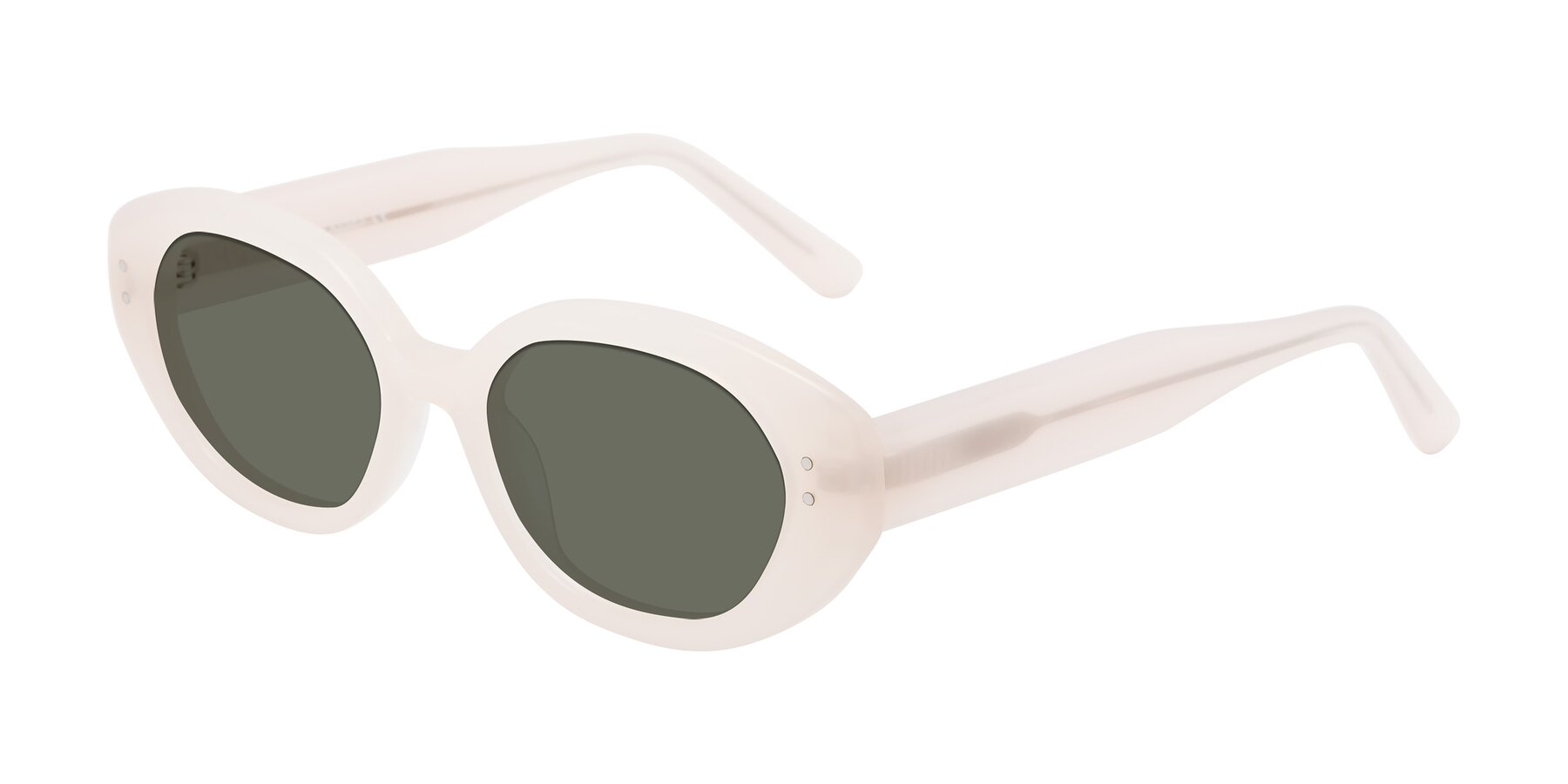 Angle of Quuen in Pale Pink with Gray Polarized Lenses