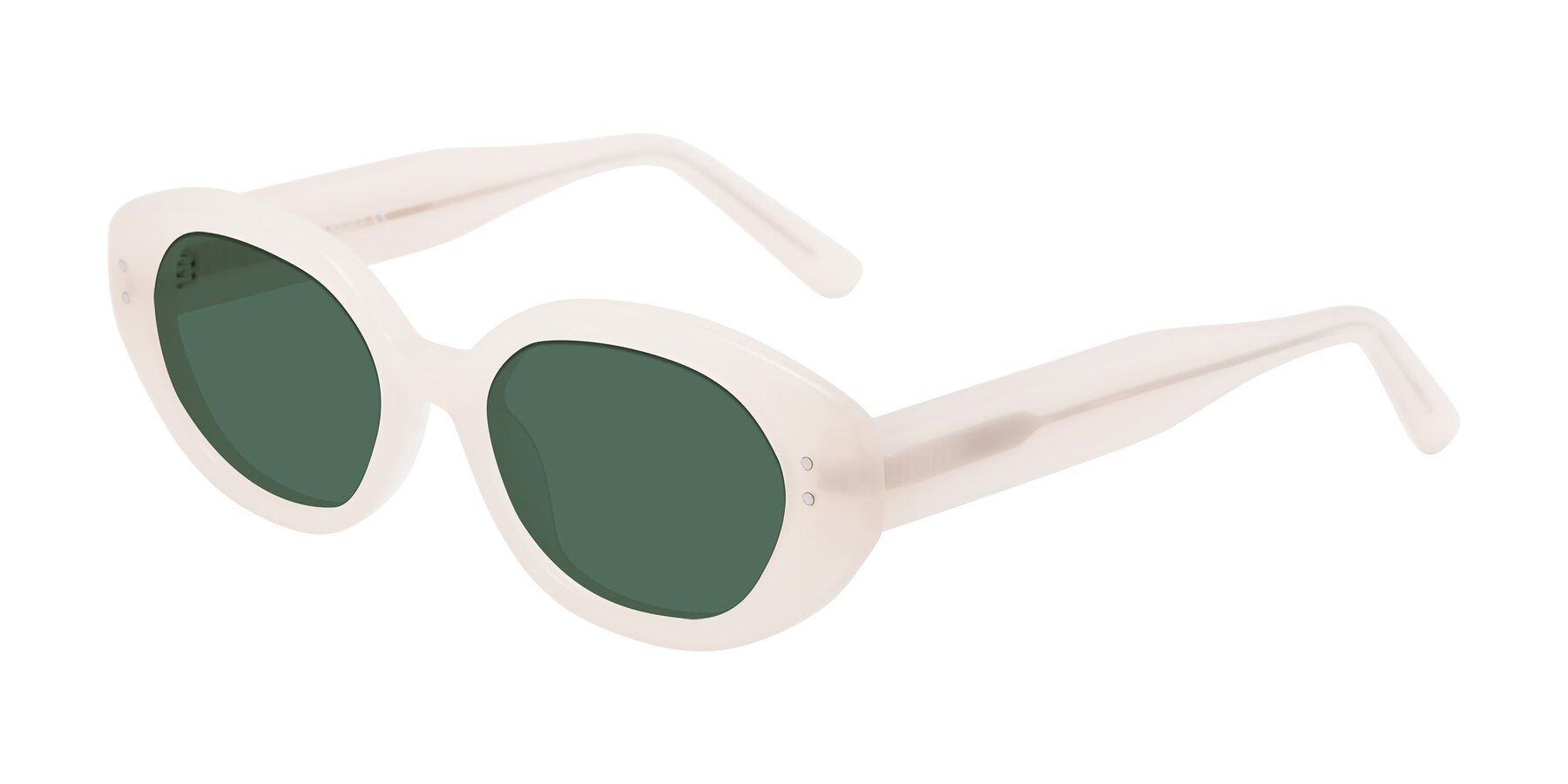 Angle of Quuen in Pale Pink with Green Polarized Lenses