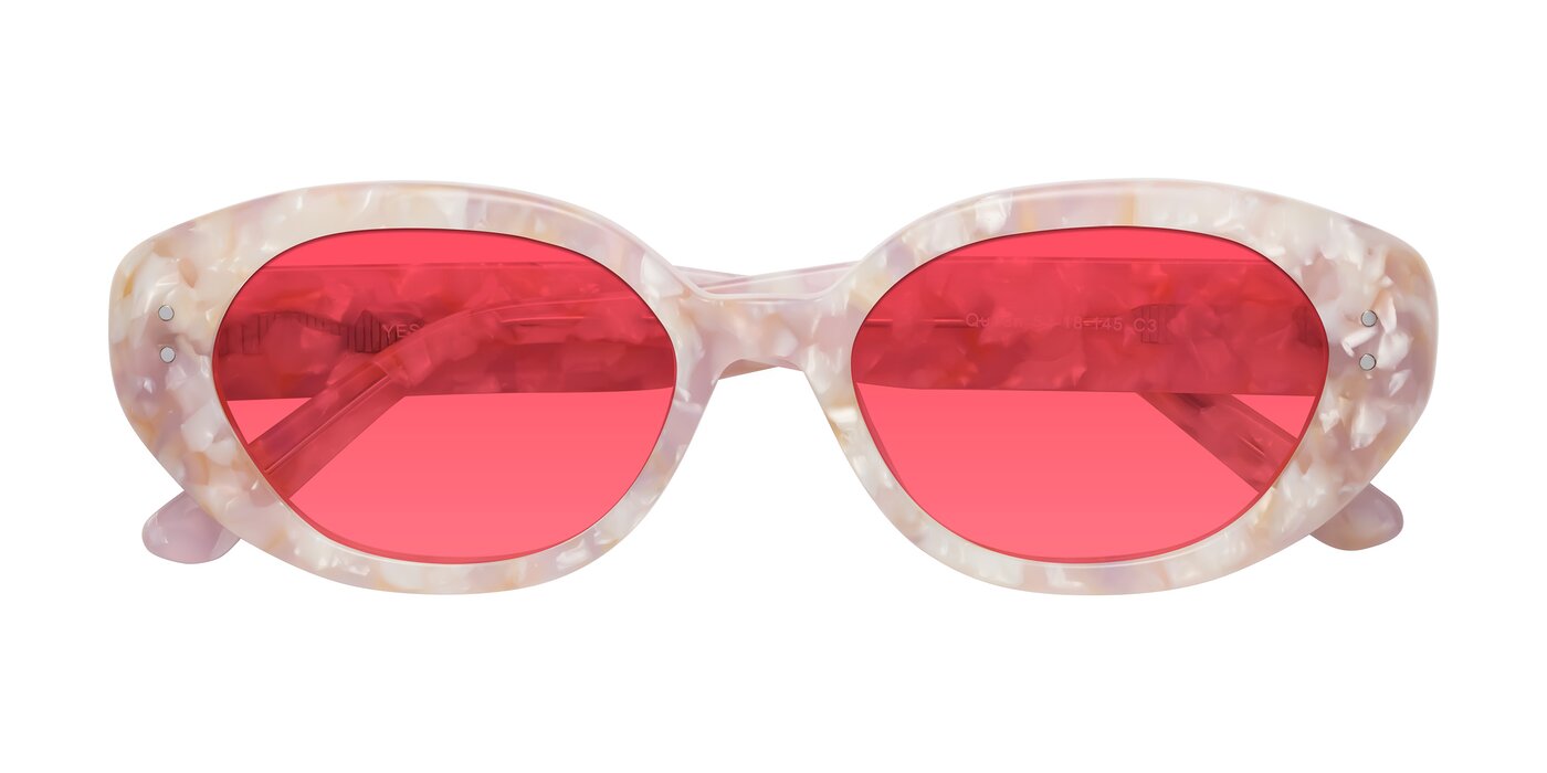 Quuen - Light Pink Tortoise Tinted Sunglasses