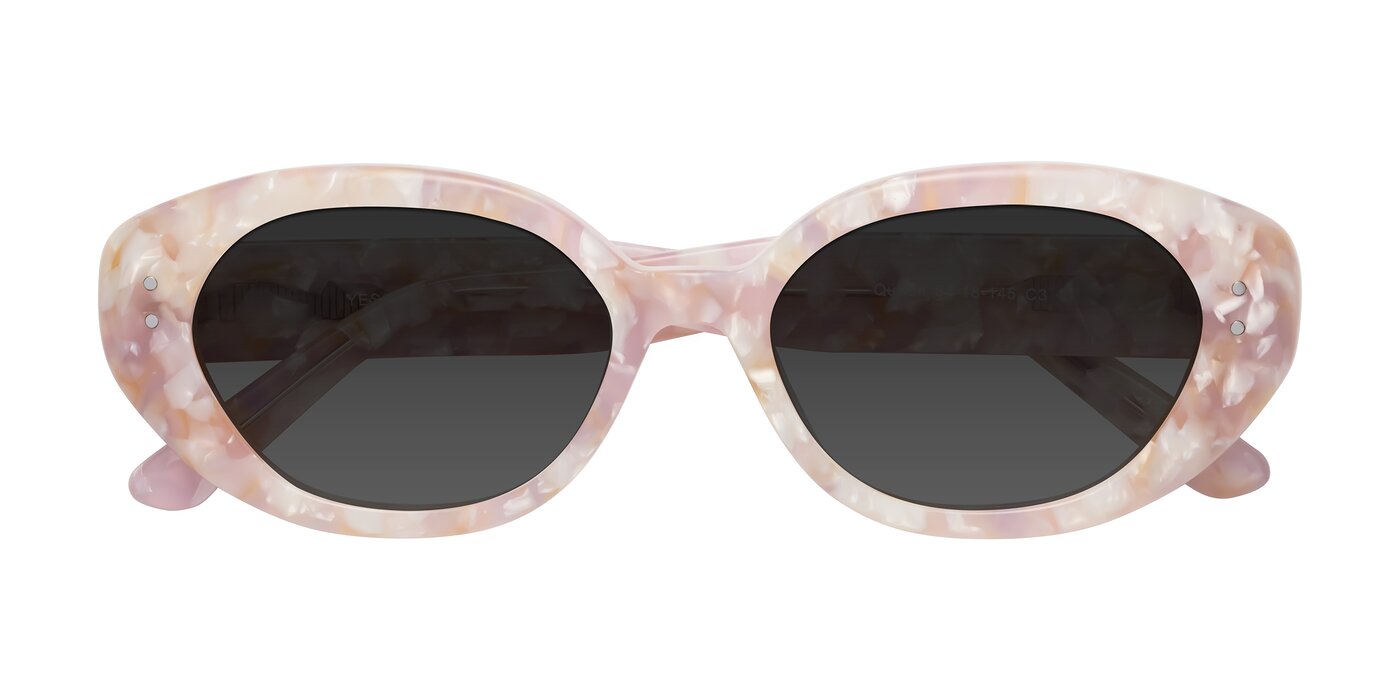 Quuen - Light Pink Tortoise Tinted Sunglasses