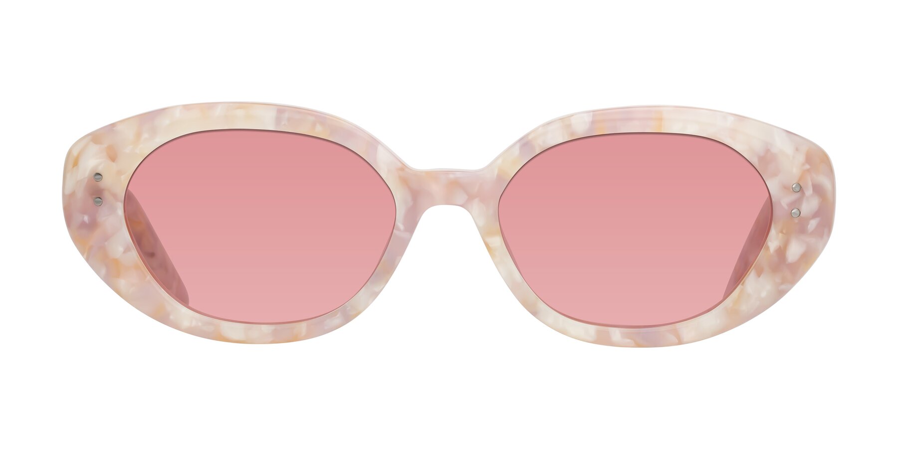 Quuen - Light Pink Tortoise Sunglasses