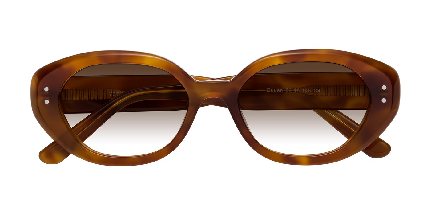 Quuen - Amber Tortoise Gradient Sunglasses