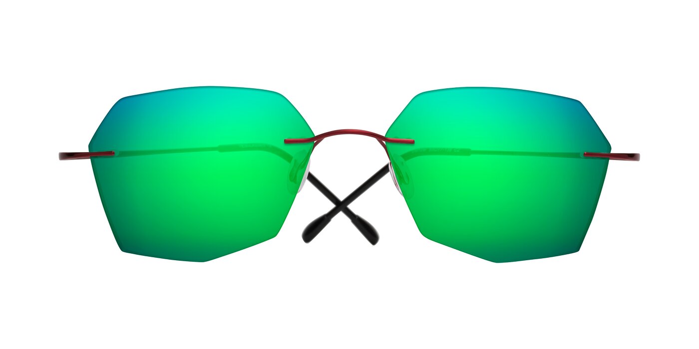 Denzel - Wine Flash Mirrored Sunglasses