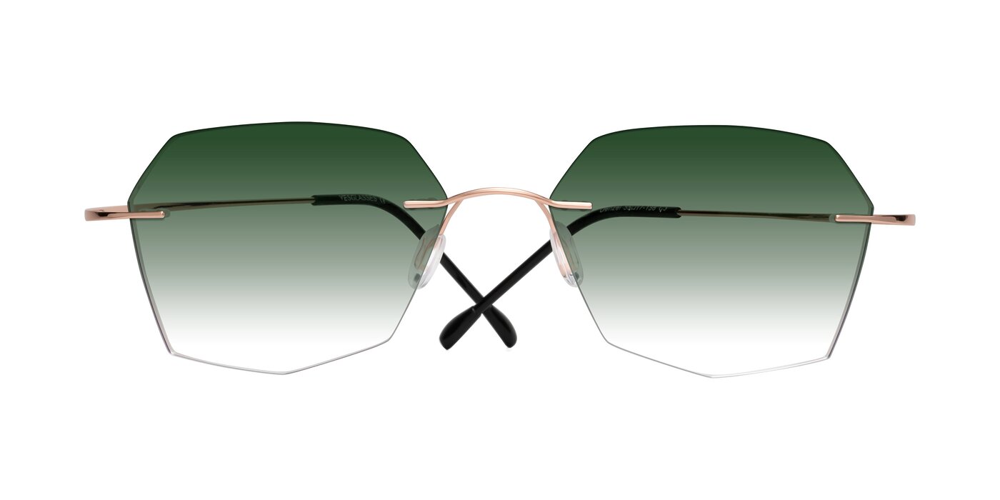 Denzel - Rose Gold Gradient Sunglasses