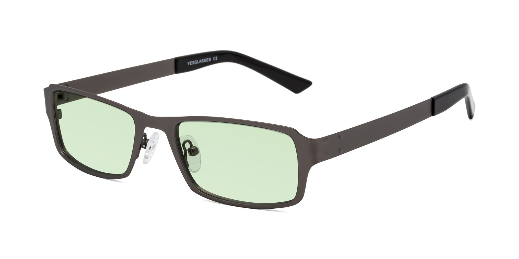 Angle of Moss in Gunmetal with Light Green Tinted Lenses