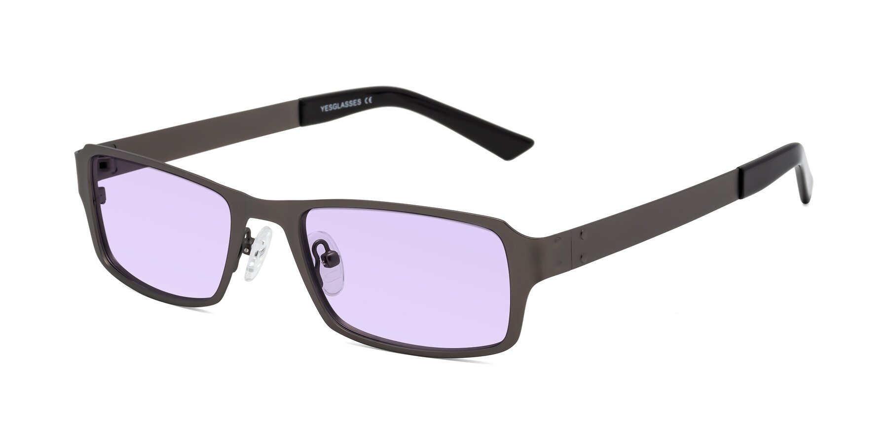 Angle of Moss in Gunmetal with Light Purple Tinted Lenses