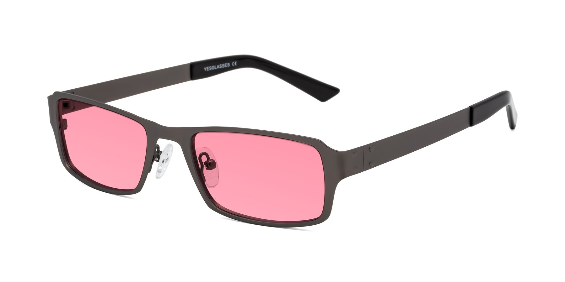 Angle of Moss in Gunmetal with Pink Tinted Lenses