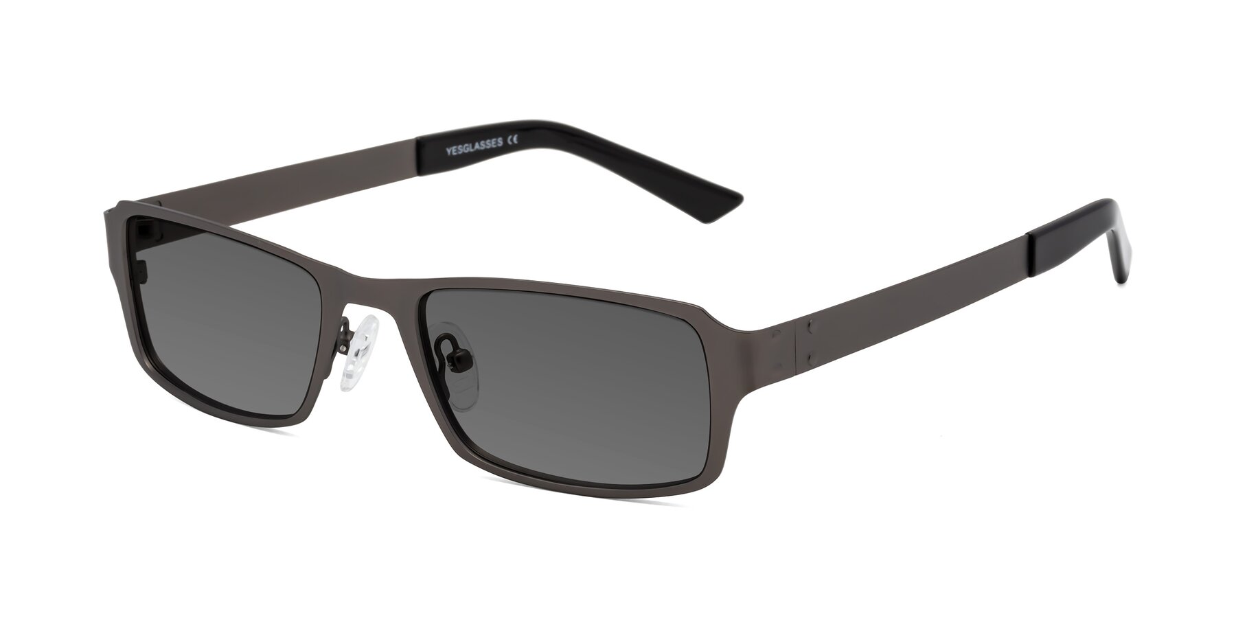 Angle of Moss in Gunmetal with Medium Gray Tinted Lenses