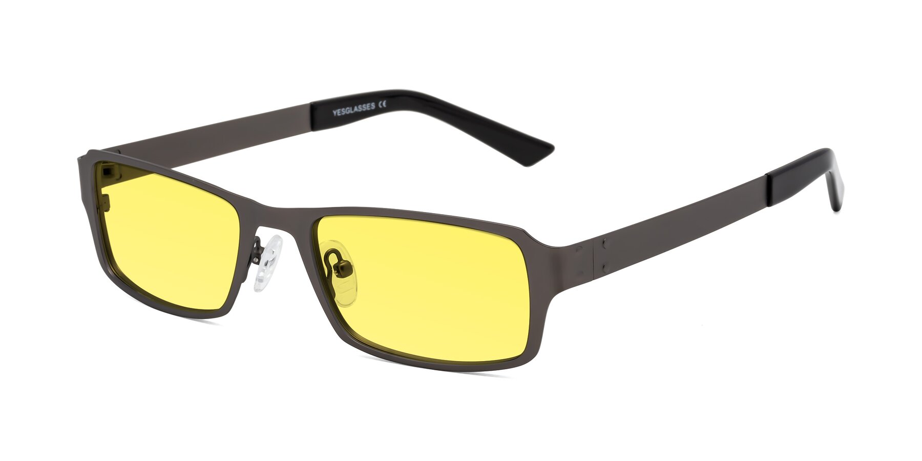 Angle of Moss in Gunmetal with Medium Yellow Tinted Lenses