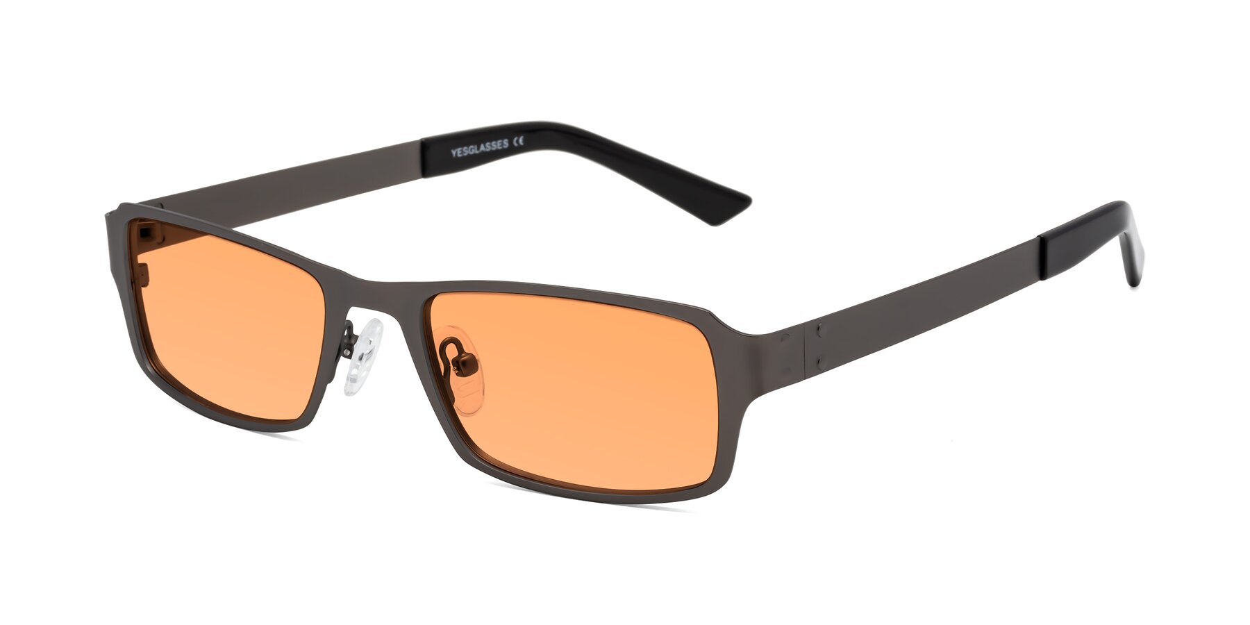 Angle of Moss in Gunmetal with Medium Orange Tinted Lenses