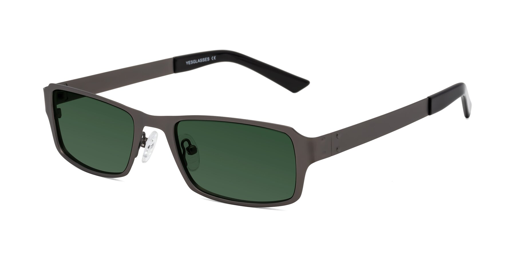 Angle of Moss in Gunmetal with Green Tinted Lenses