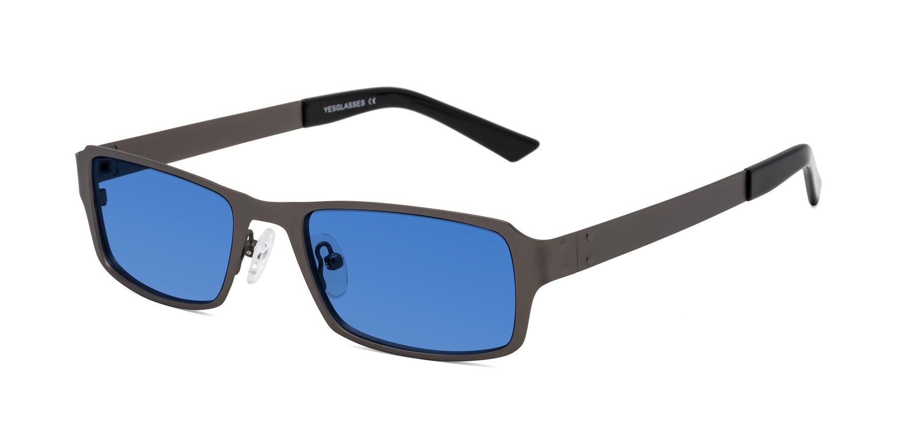 Angle of Moss in Gunmetal with Blue Tinted Lenses