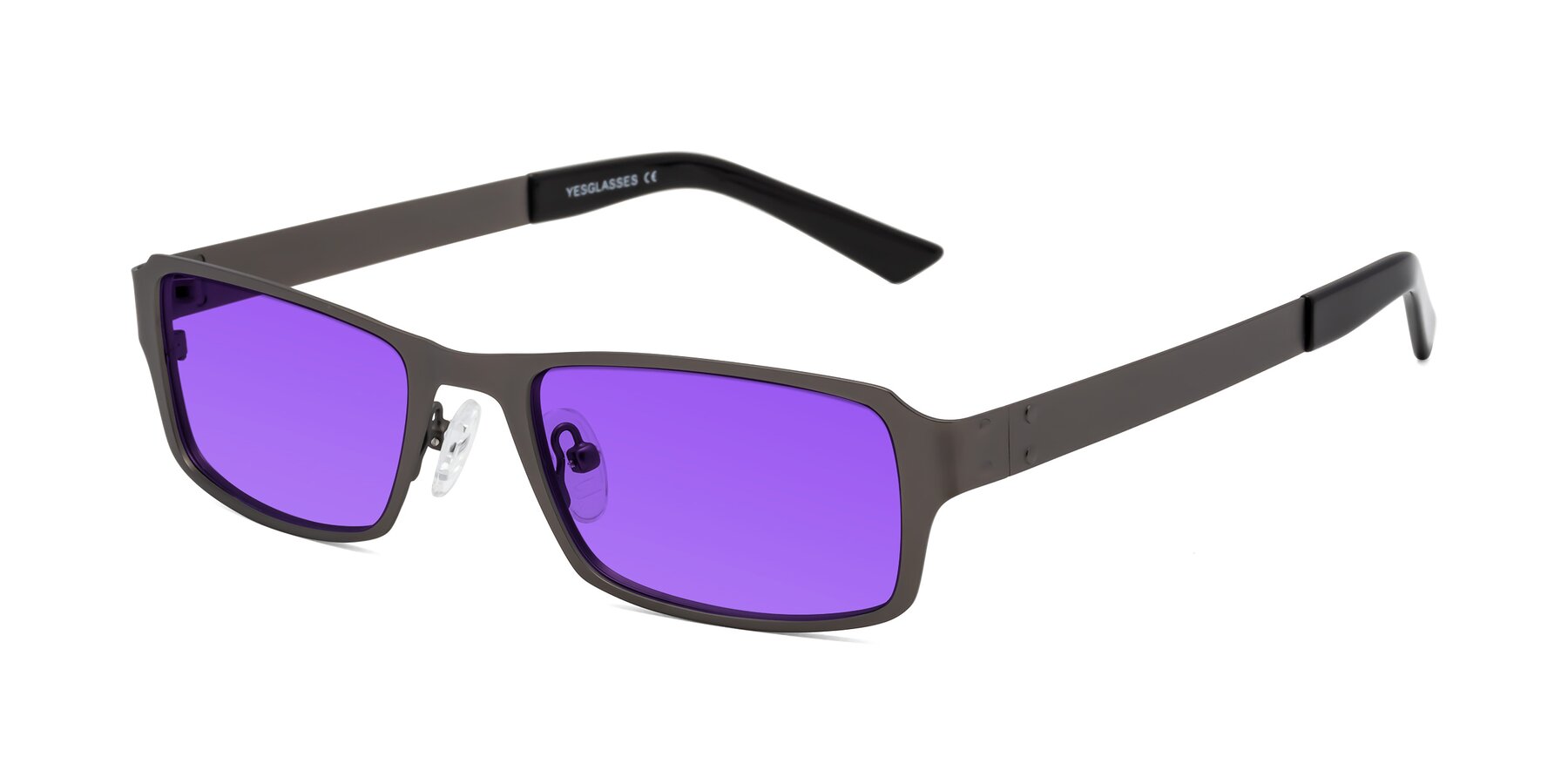 Angle of Moss in Gunmetal with Purple Tinted Lenses