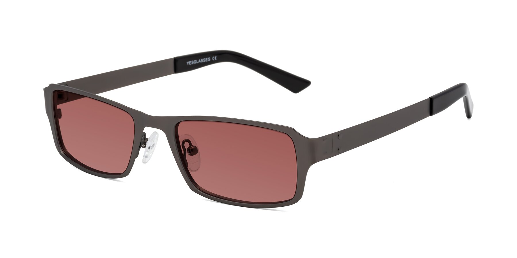 Angle of Moss in Gunmetal with Garnet Tinted Lenses