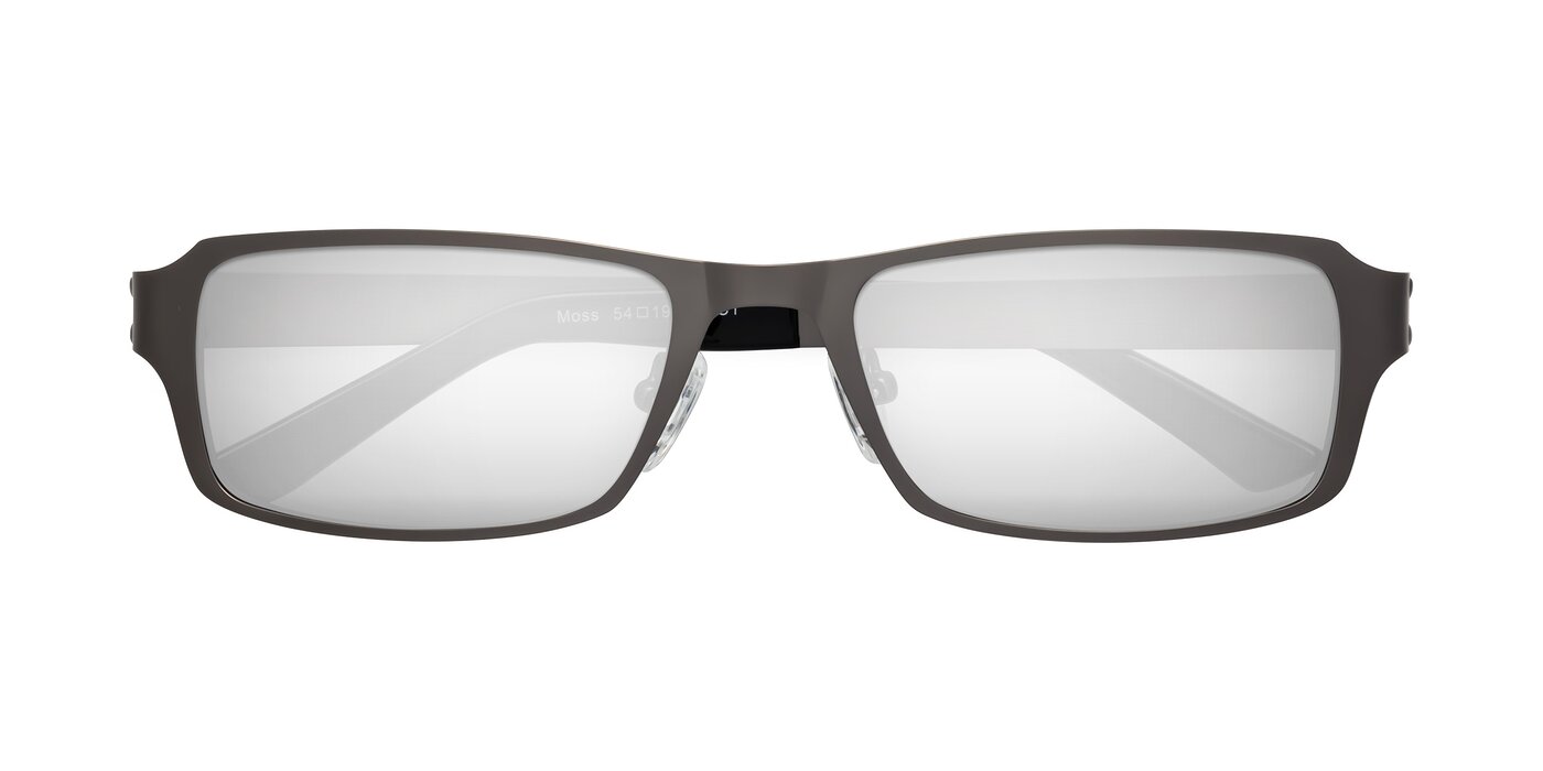 Moss - Gunmetal Flash Mirrored Sunglasses