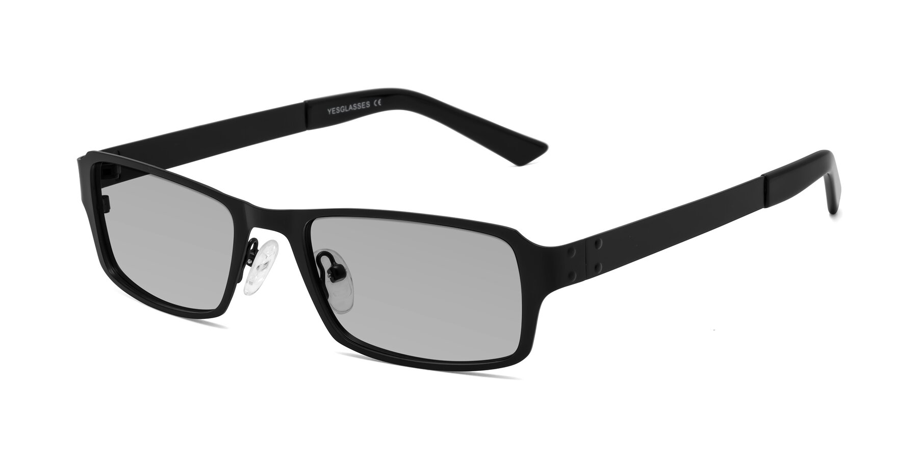 Angle of Moss in Matte Black with Light Gray Tinted Lenses