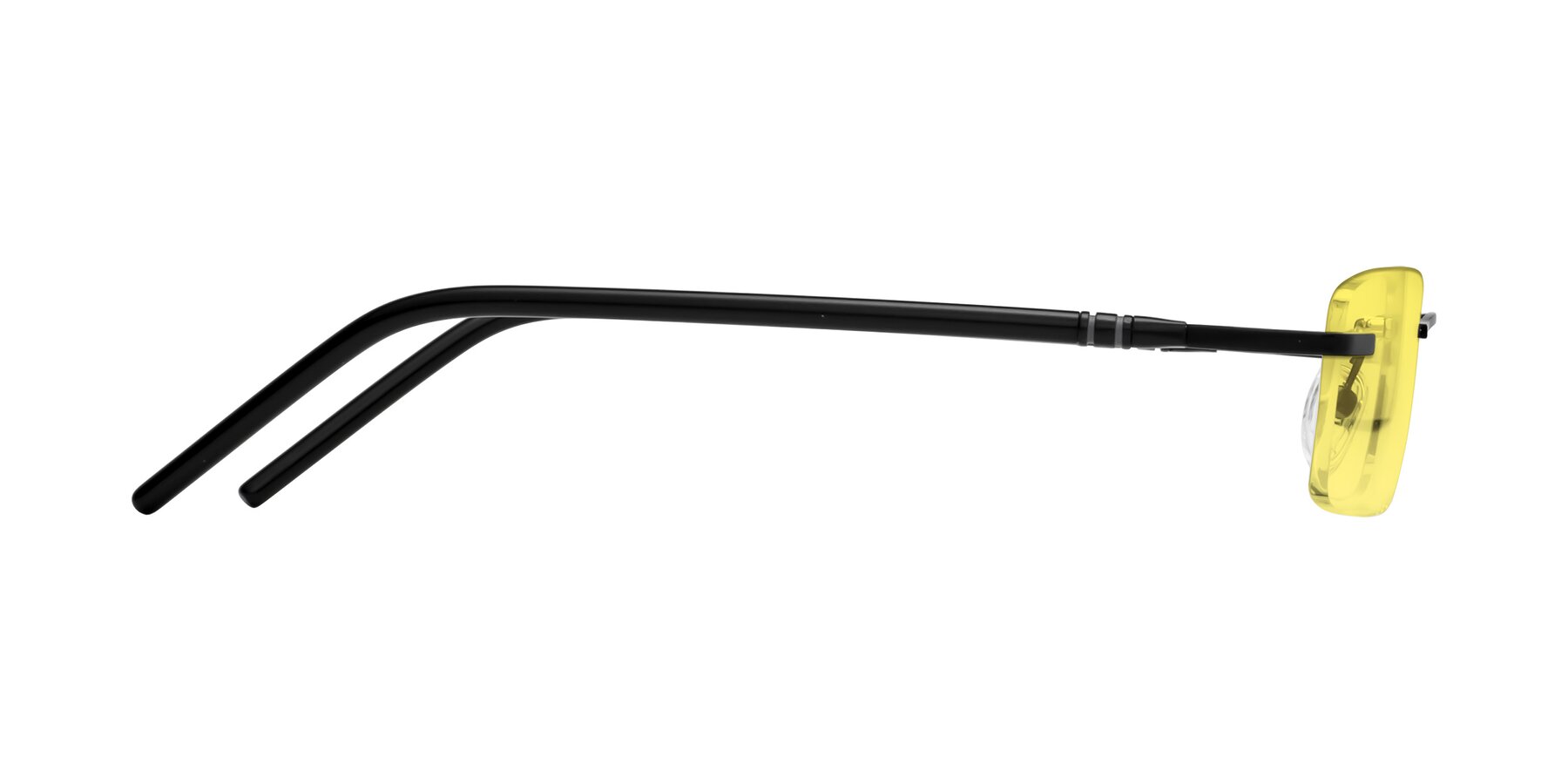Side of Mast in Matte Black with Medium Yellow Tinted Lenses
