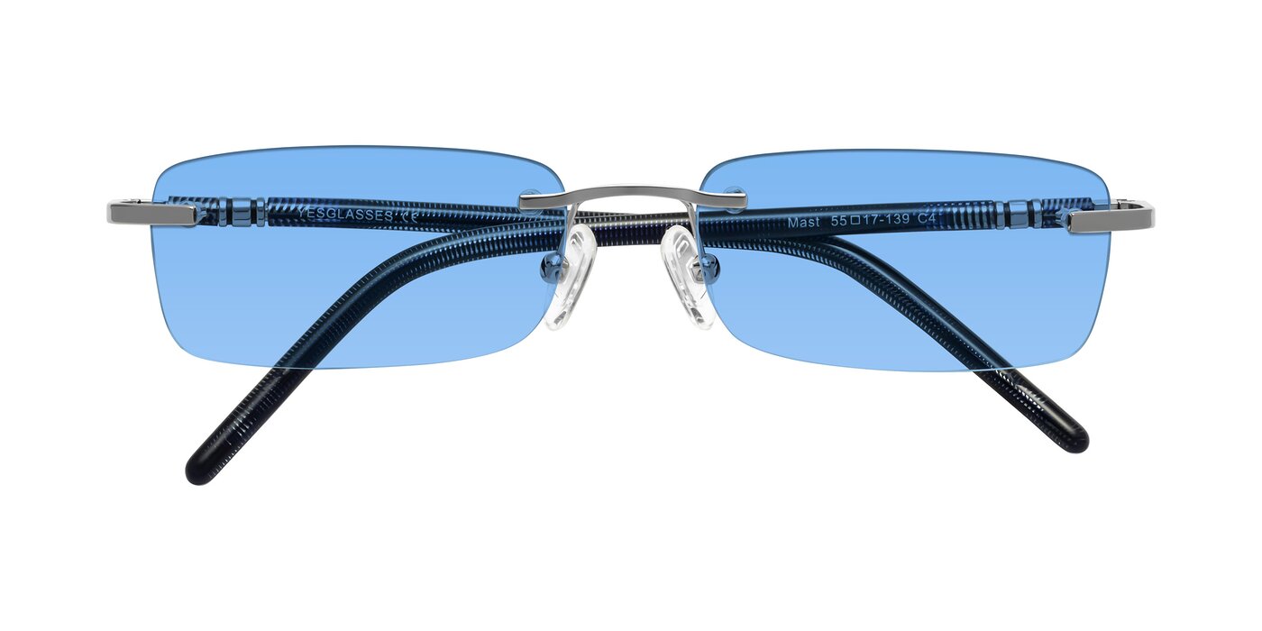 Mast - Silver/Blue Tinted Sunglasses