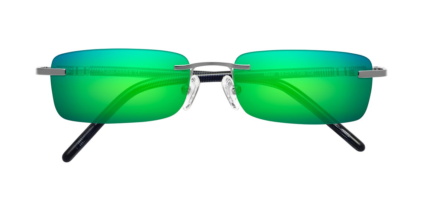 Mast - Silver/Blue Flash Mirrored Sunglasses