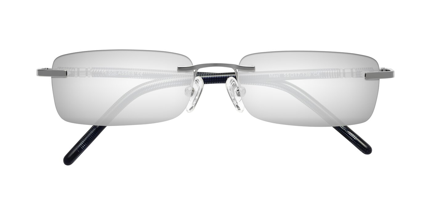 Mast - Silver / Blue Flash Mirrored Sunglasses