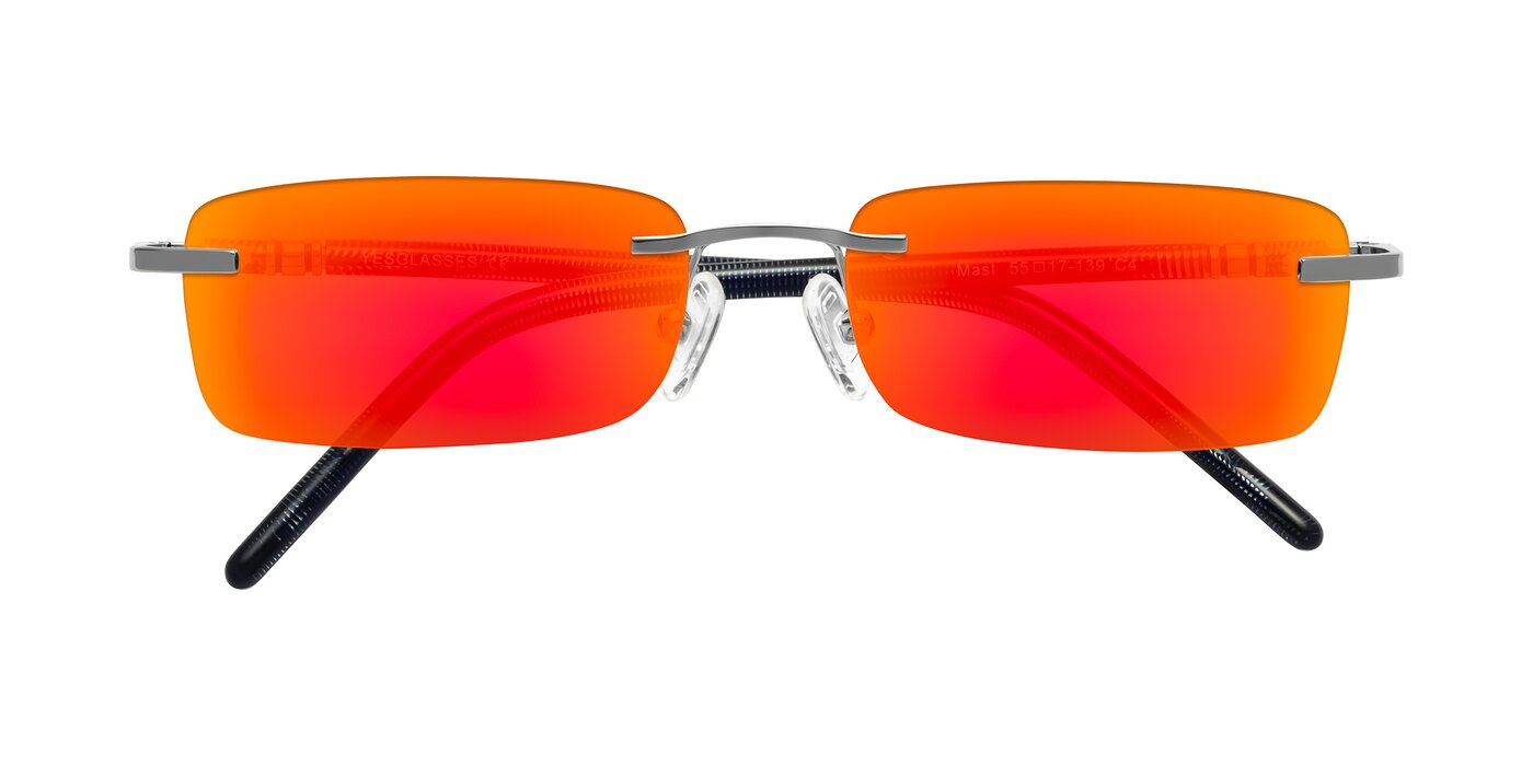 Mast - Silver/Blue Flash Mirrored Sunglasses