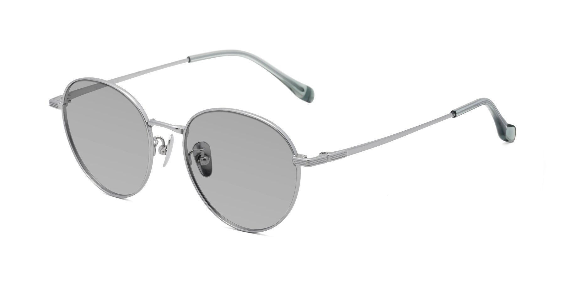 Angle of Sahala in Silver with Light Gray Tinted Lenses