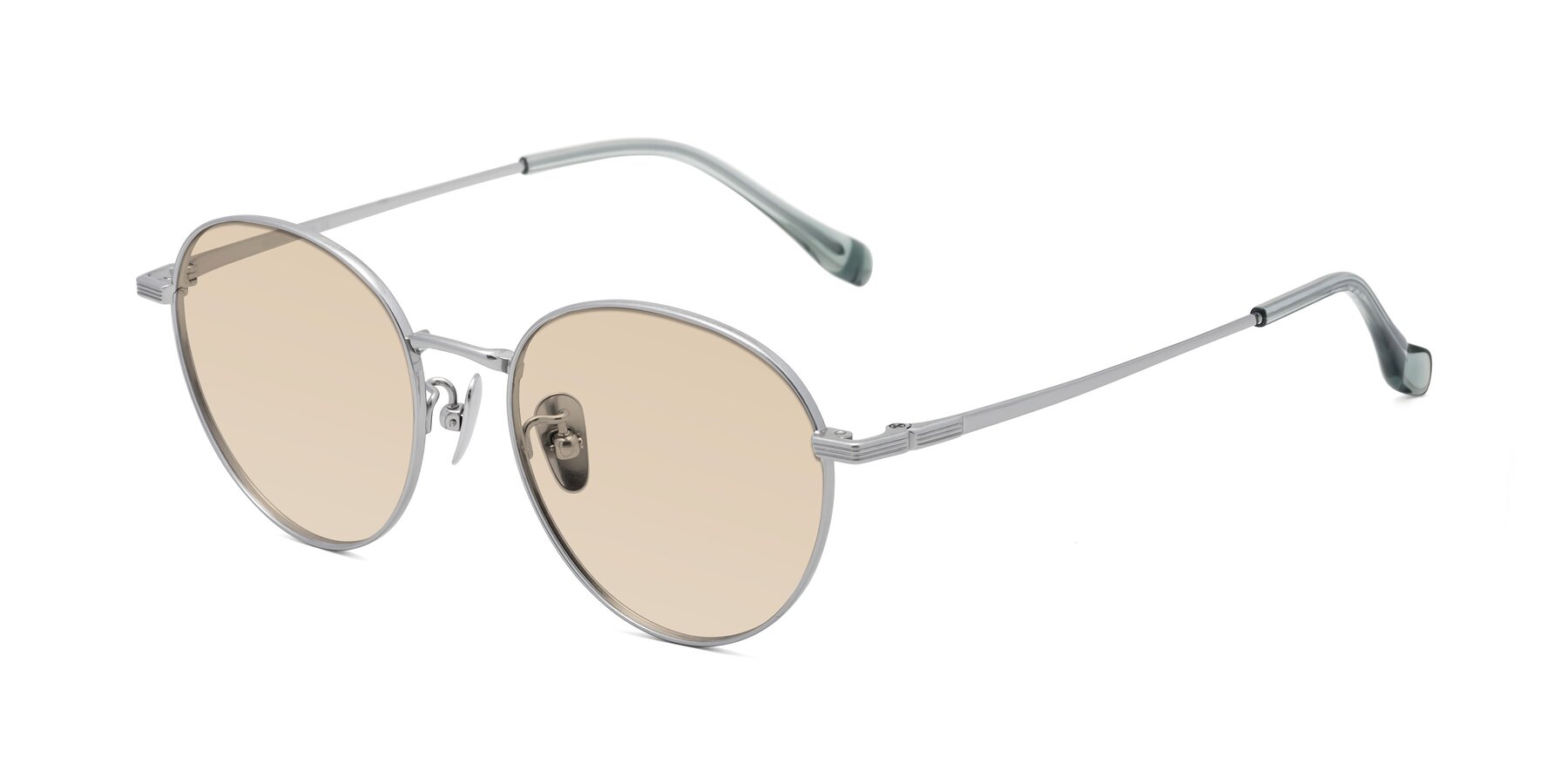 Angle of Sahala in Silver with Light Brown Tinted Lenses