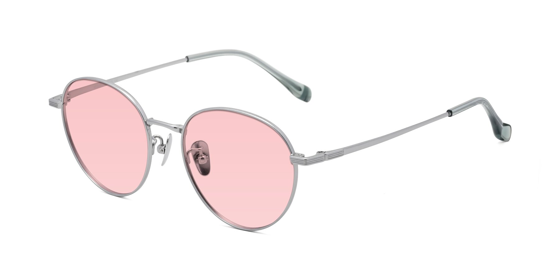 Angle of Sahala in Silver with Light Garnet Tinted Lenses