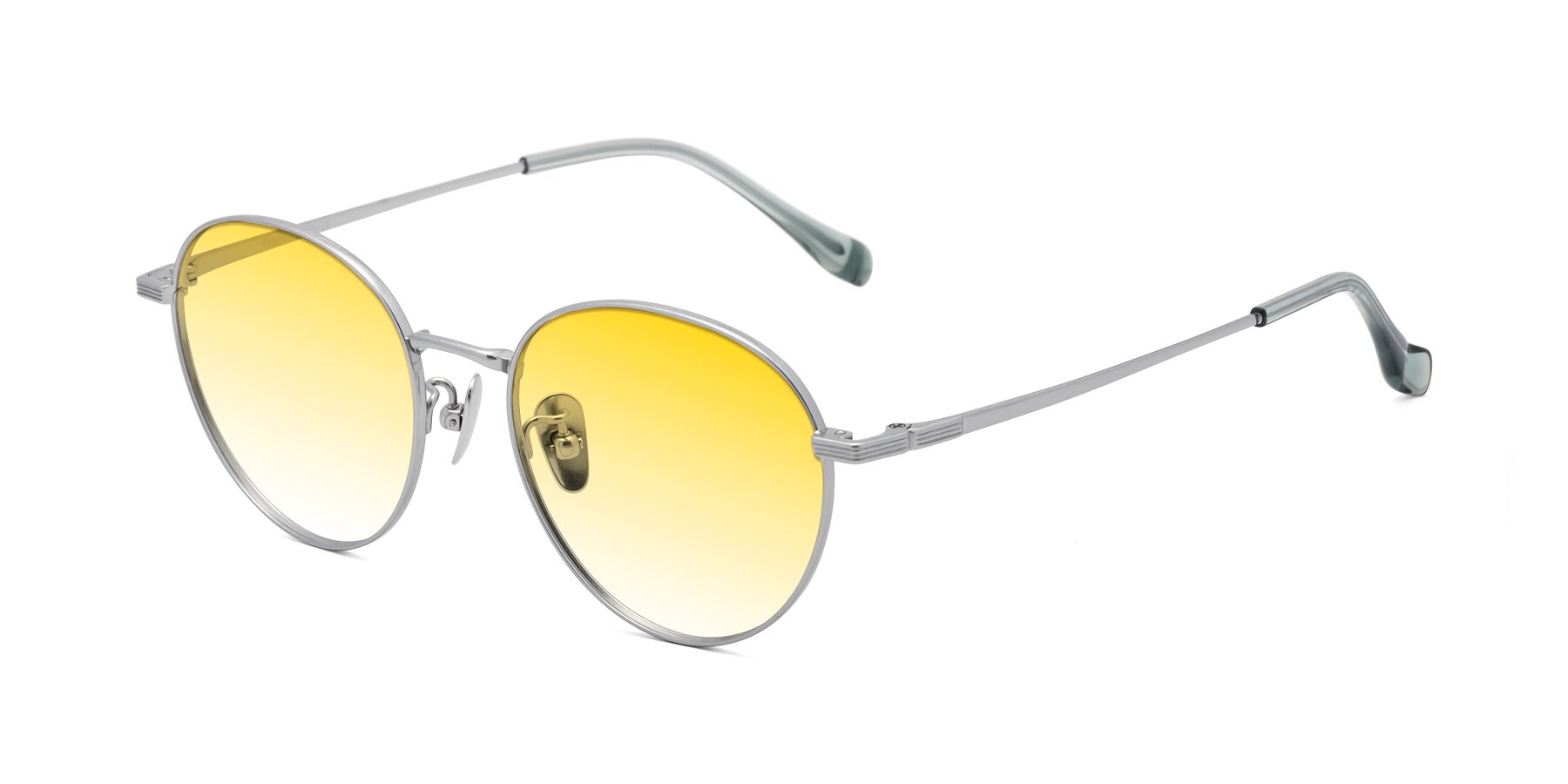 Angle of Sahala in Silver with Yellow Gradient Lenses