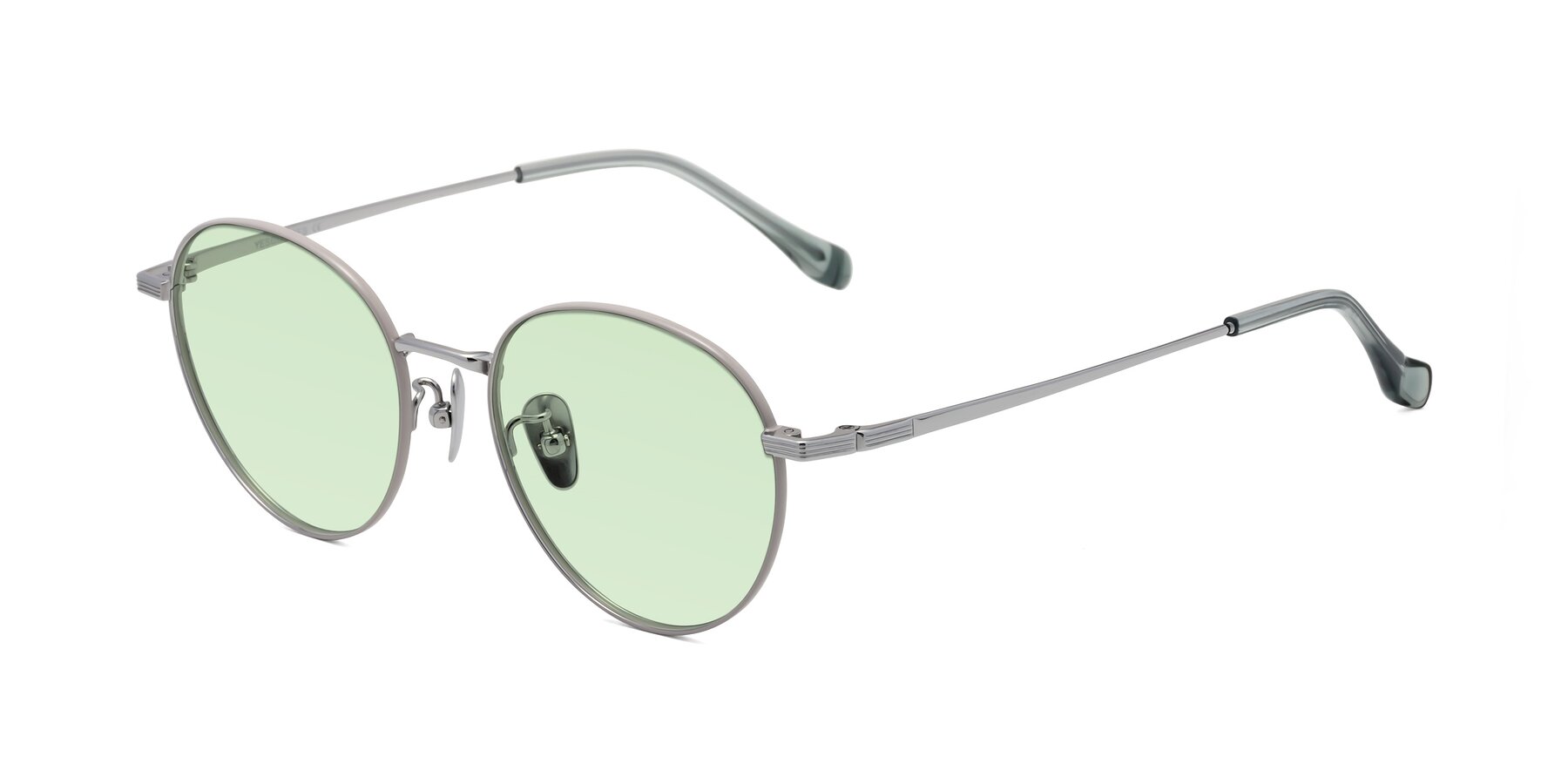 Angle of Sahala in Gray-Silver with Light Green Tinted Lenses