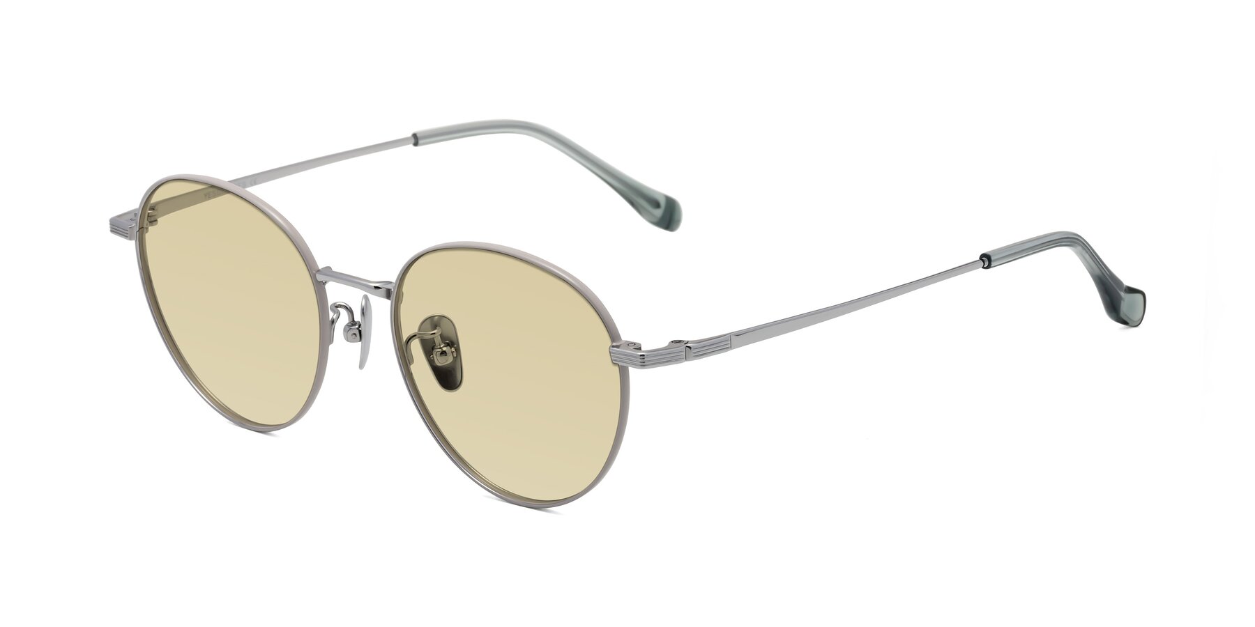 Angle of Sahala in Gray-Silver with Light Champagne Tinted Lenses